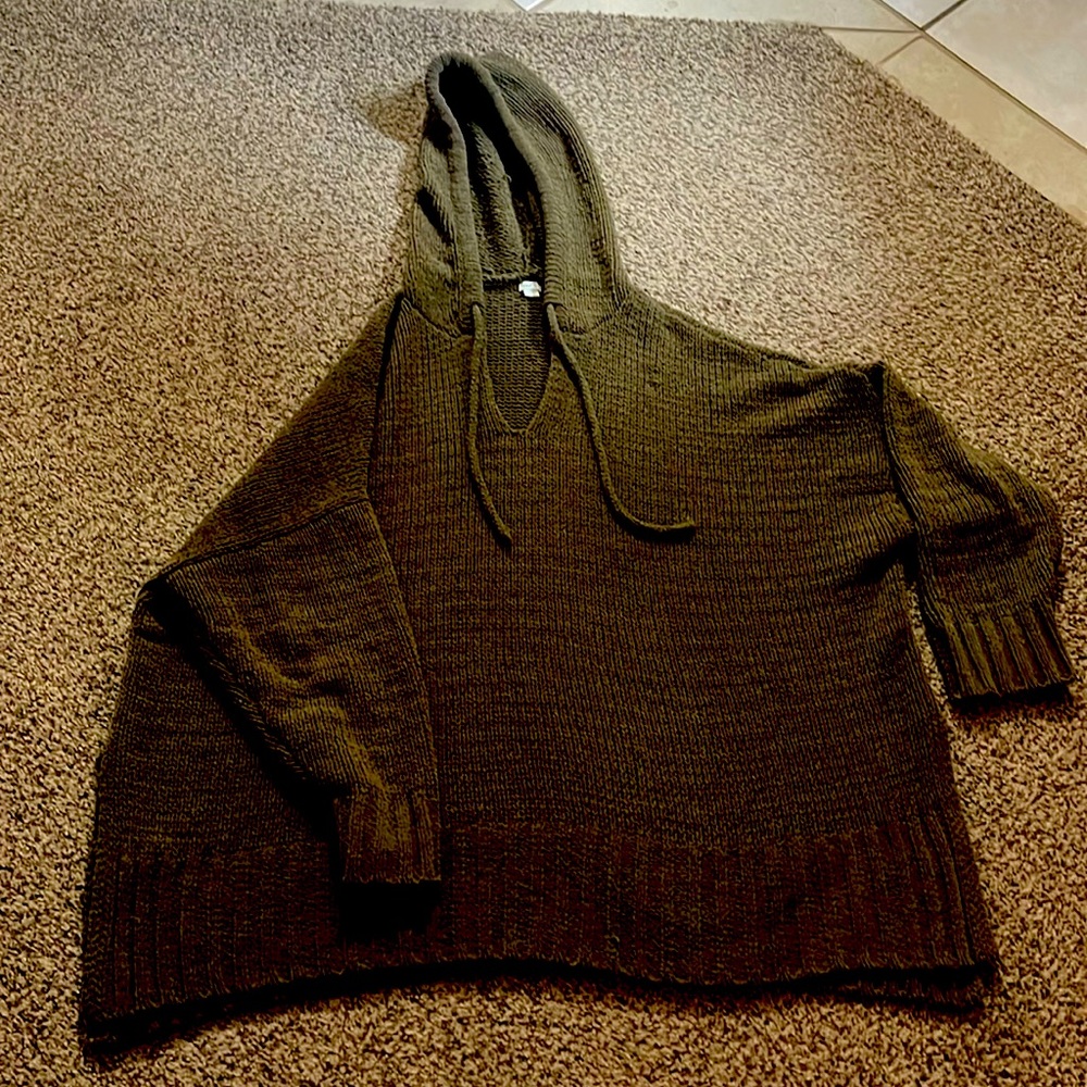 Aerie Soft Hooded Olive Sweatshirt Super Soft XL